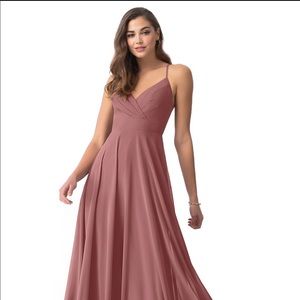 Azazie avelina desert rose dress
